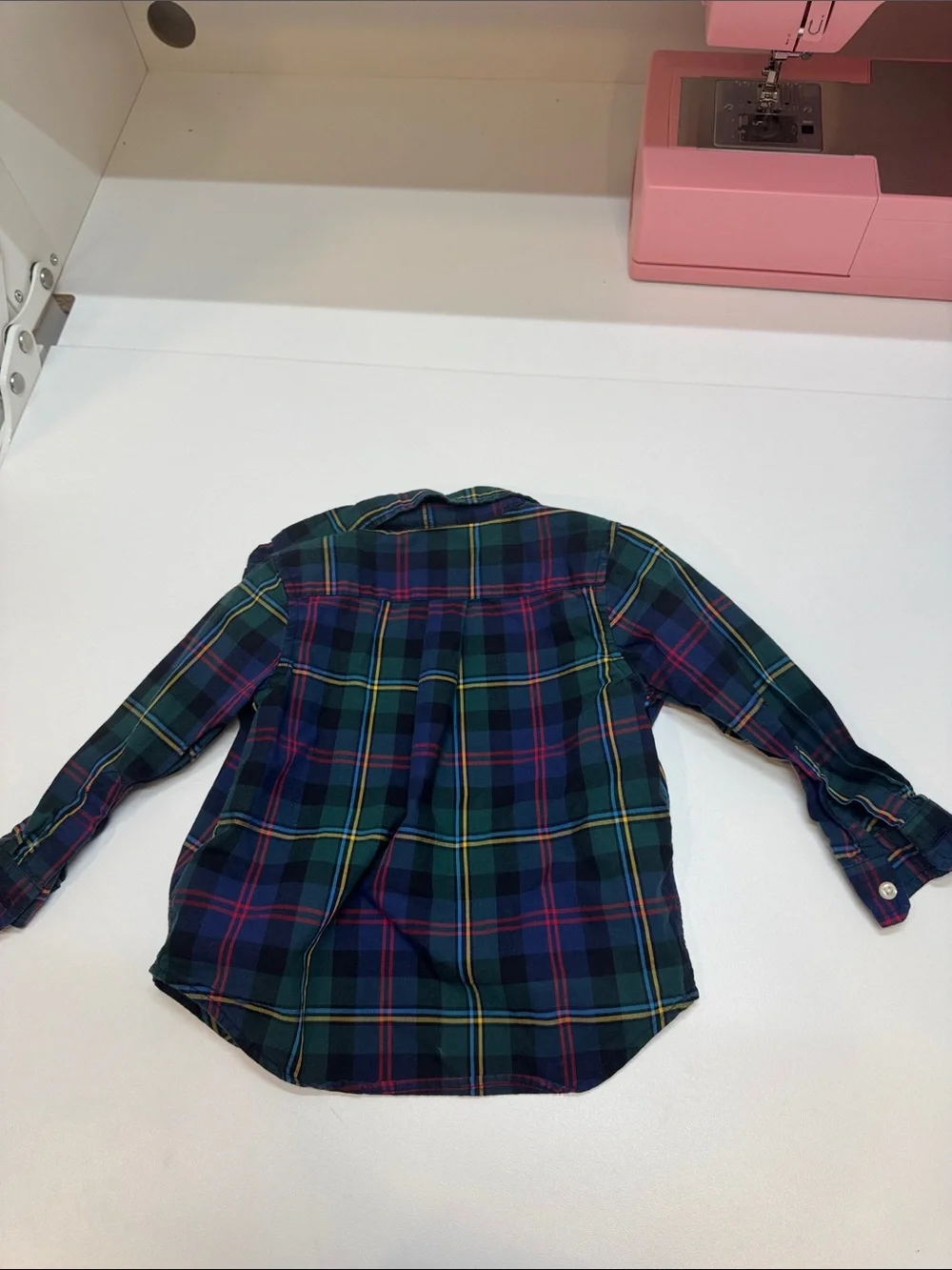 Ralph Lauren children’s Classic Plaid Button-Down Shirt - Green Multi